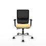 PIQUERAS Y CRESPO Silla de oficina Haches Sincro/Traslack Crema y Negro