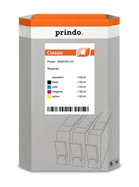 Prindo Multipack Negro (mate), Cian, Magenta y Amarillo PRSCPFI107 Classic