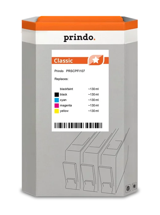 Prindo Multipack Negro (mate), Cian, Magenta y Amarillo PRSCPFI107 Classic Prindo Multipack Negro (mate), Cian, Magenta y Amarillo PRSCPFI107 Classic