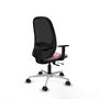 PIQUERAS Y CRESPO Silla de oficina Cilanco con mecanismo Sincro/Traslack, Rosa y Negro