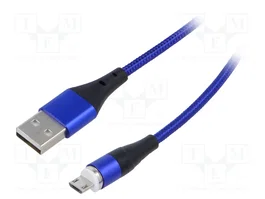 AKYGA Cable Magnético USB A a Micro USB B de 1m