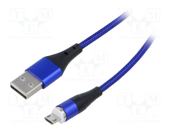 AKYGA Cable Magnético USB A a Micro USB B de 1m AKYGA Cable Magnético USB A a Micro USB B de 1m