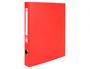 Liderpapel Modulo 4 archivadores folio 2 anillas mixtas 25mm rojo