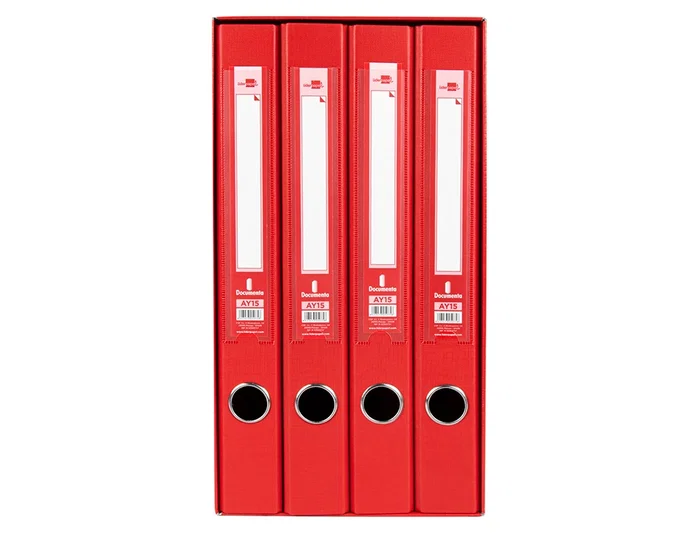 Liderpapel Modulo 4 archivadores folio 2 anillas mixtas 25mm rojo Liderpapel Modulo 4 archivadores folio 2 anillas mixtas 25mm rojo