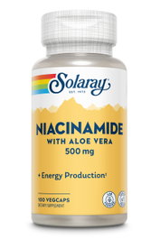 SOLARAY Niacinamida 500 mg con Aloe Vera