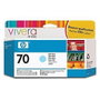 HP Cartucho de tinta 70 Cian claro 130 ml C9390A para DesignJet Z2100/Z3100/Z3200/Z5200