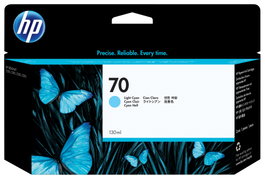HP Cartucho de tinta 70 Cian claro 130 ml C9390A para DesignJet Z2100/Z3100/Z3200/Z5200