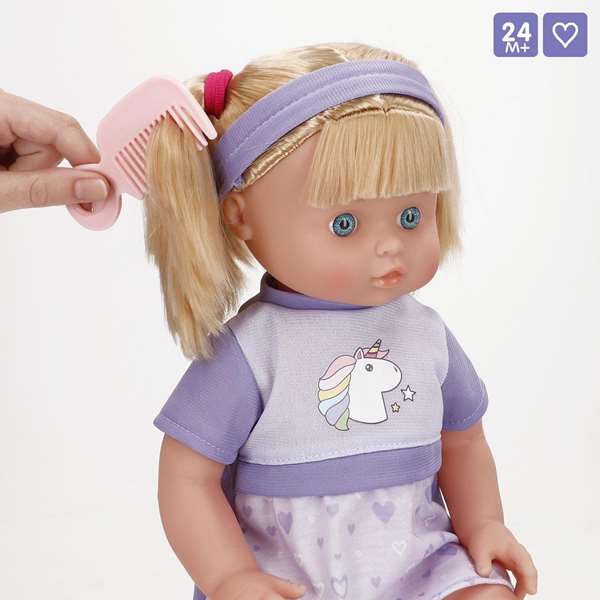Color Baby Set de 2 Muñecas Bebé de 42 cm y 30 cm con Accesorios