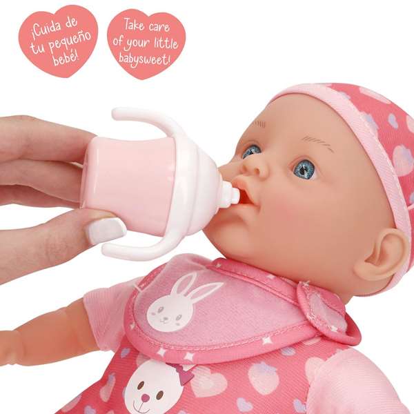 Color Baby Set de 2 Muñecas Bebé de 42 cm y 30 cm con Accesorios