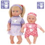 Color Baby Set de 2 Muñecas Bebé de 42 cm y 30 cm con Accesorios