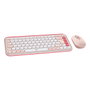 Logitech POP Icon Combo Teclado Español y Ratón Bluetooth - Rosa