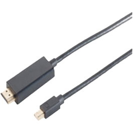 S-Impuls Cable Adaptador Mini DisplayPort 1.2 a HDMI (ST-ST) 1m Negro