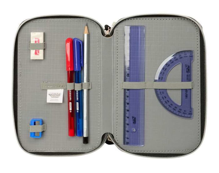 SAFTA Estuche Escolar Masters of the Universe Triple Cremallera 37 Piezas