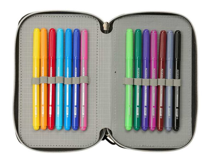 SAFTA Estuche Escolar Masters of the Universe Triple Cremallera 37 Piezas