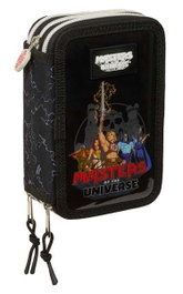 SAFTA Estuche Escolar Masters of the Universe Triple Cremallera 37 Piezas