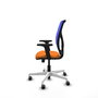 PIQUERAS Y CRESPO Silla de oficina Motilla Naranja y Azul