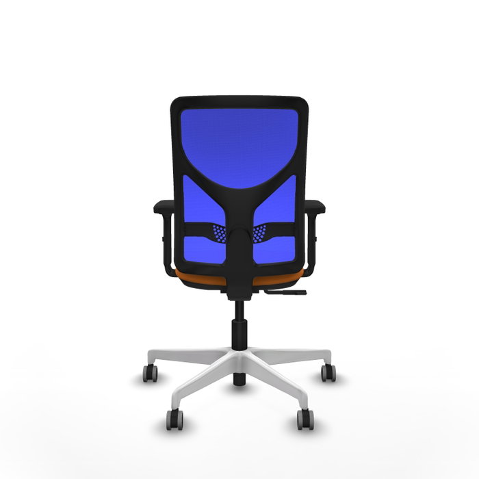 PIQUERAS Y CRESPO Silla de oficina Motilla Naranja y Azul