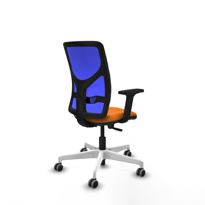 PIQUERAS Y CRESPO Silla de oficina Motilla Naranja y Azul