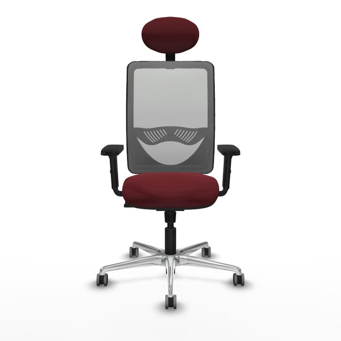 PIQUERAS Y CRESPO Silla de oficina Zulema con Mecanismo Sincro, Granate y Gris PIQUERAS Y CRESPO Silla de oficina Zulema con Mecanismo Sincro, Granate y Gris