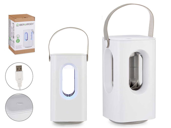 Ibergarden Lámpara Atrapa Mosquitos LED con Cable USB 13 x 22 x 16 cm (Set de 6) Ibergarden Lámpara Atrapa Mosquitos LED con Cable USB 13 x 22 x 16 cm (Set de 6)