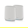 NETGEAR Orbi RBK762S - Sistema Mesh Wi-Fi 6 AX5400 Tribanda, Cubre 350 m2, 75 Dispositivos, Asistente Alexa/Google, Blanco