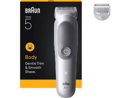 Braun Recortador de Pelo Corporal - Hasta 100 Minutos de Autonomía