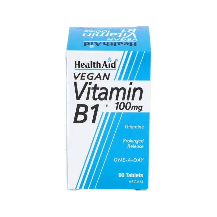 HEALTH AID Vitamina B1 (Tiamina) 100 mg, 90 comprimidos