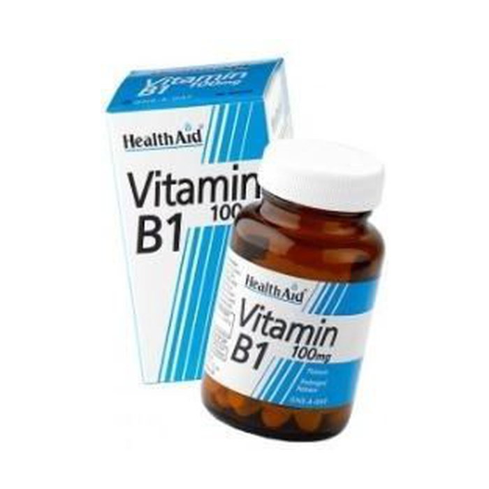 Health Aid Vitamina B1 Tiamina 100 mg, 90 comprimidos Health Aid Vitamina B1 Tiamina 100 mg, 90 comprimidos