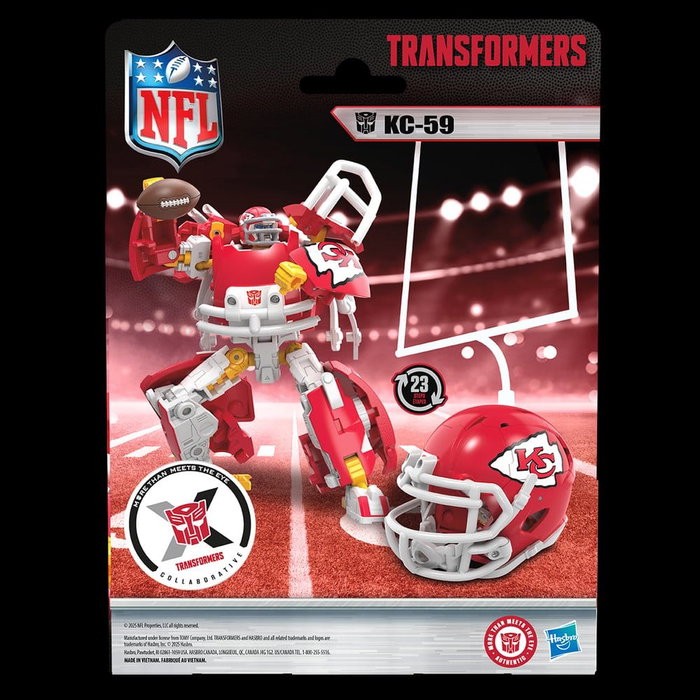 Transformers x NFL Figura Kansas City Chiefs: KC-59 14 cm Transformers x NFL Figura Kansas City Chiefs: KC-59 14 cm
