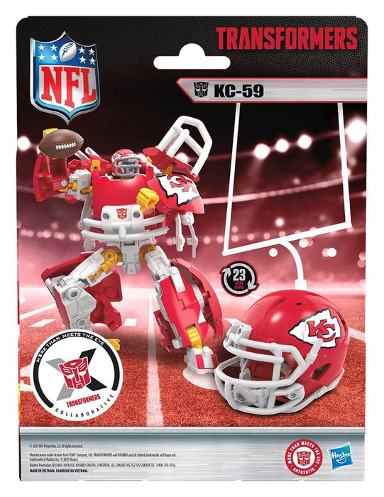 Transformers x NFL Figura Kansas City Chiefs: KC-59 14 cm Transformers x NFL Figura Kansas City Chiefs: KC-59 14 cm