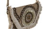 DKD Home Decor Surtido de 2 Bolsos de Viscosa 33x4x25 cm en Blanco y Beige