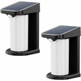 Lumisky Juego de 2 focos solares LUSTY con detector de movimiento y LED blanco