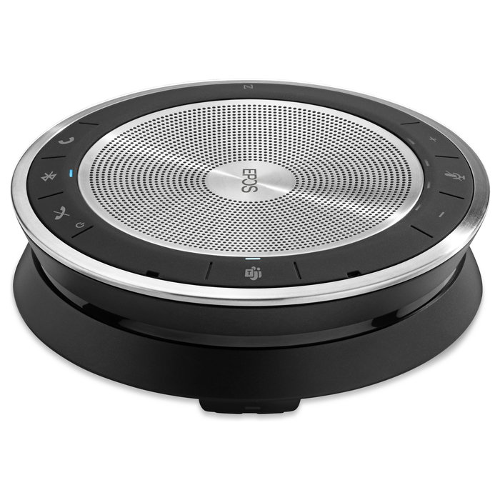 EPOS Altavoz de conferencia Expand SP 30T Bluetooth, con micrófonos duales, para Microsoft Teams, PC, Mac, móvil, USB-C, Negro y Plata