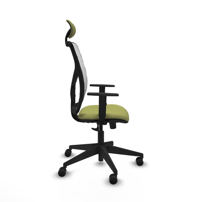PIQUERAS Y CRESPO Silla de oficina Motilla Verde oliva y Blanco con mecanismo Sincro PIQUERAS Y CRESPO Silla de oficina Motilla Verde oliva y Blanco con mecanismo Sincro