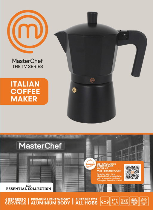 Masterchef Cafetera 6 Tazas Inducción 10 cm x 18 cm x 16,3 cm (6 Unidades)