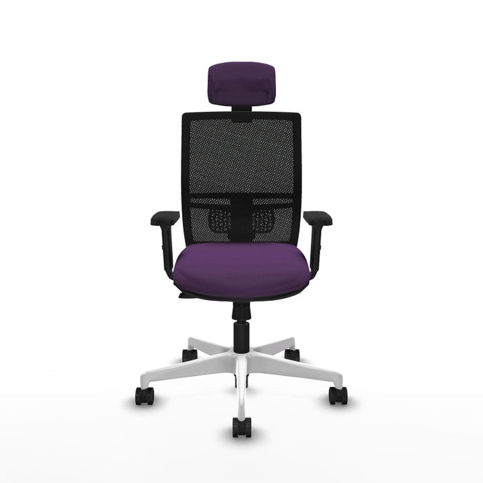 PIQUERAS Y CRESPO Silla de oficina Yunquera con mecanismo Sincro/Traslack, Morado y Negro PIQUERAS Y CRESPO Silla de oficina Yunquera con mecanismo Sincro/Traslack, Morado y Negro