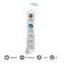 GSC Evolution Base múltiple Serie Estándar 6T con interruptor 1,5M Blanco