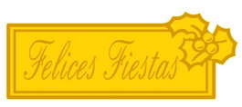 OEM SIN MARCA Etiquetas de Regalo Felices Fiestas Oro 300 uds.