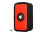 Antartik Estuche Escolar Triple Cremallera Rojo 36 Piezas