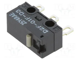 Aratas (Formerly Omron Components) Microconmutador SNAP ACTION D2F, SPDT, sin palanca