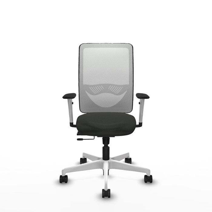 PIQUERAS Y CRESPO Silla de oficina Zulema con mecanismo Sincro/Traslack Blanco y Negro