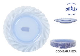 Duralex Plato Llano Marine "Beau Rivage" 23 x 1,5 x 23 cm (48 Unidades)