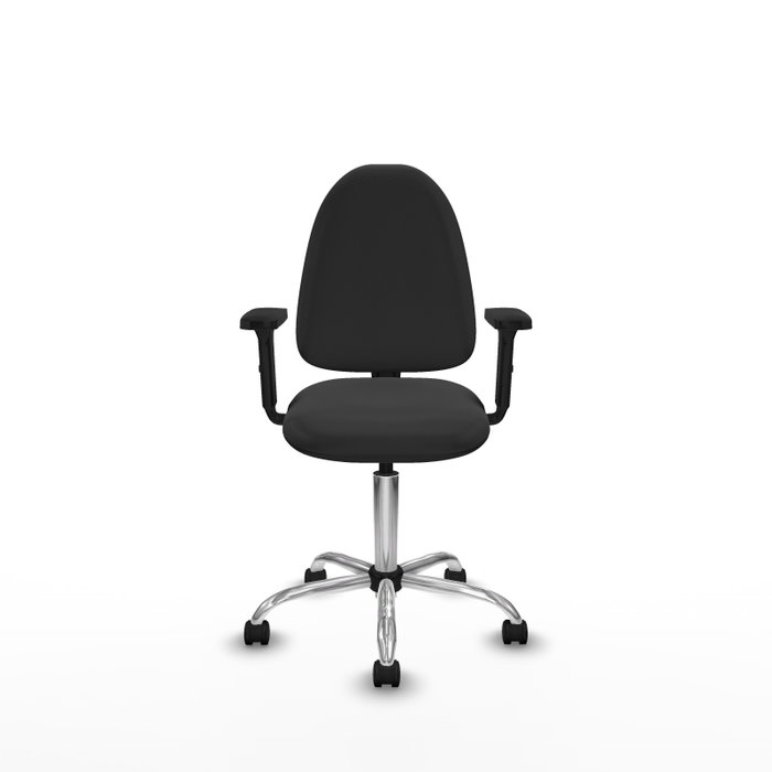PIQUERAS Y CRESPO Silla de oficina Aýna Gris oscuro con brazos 2D