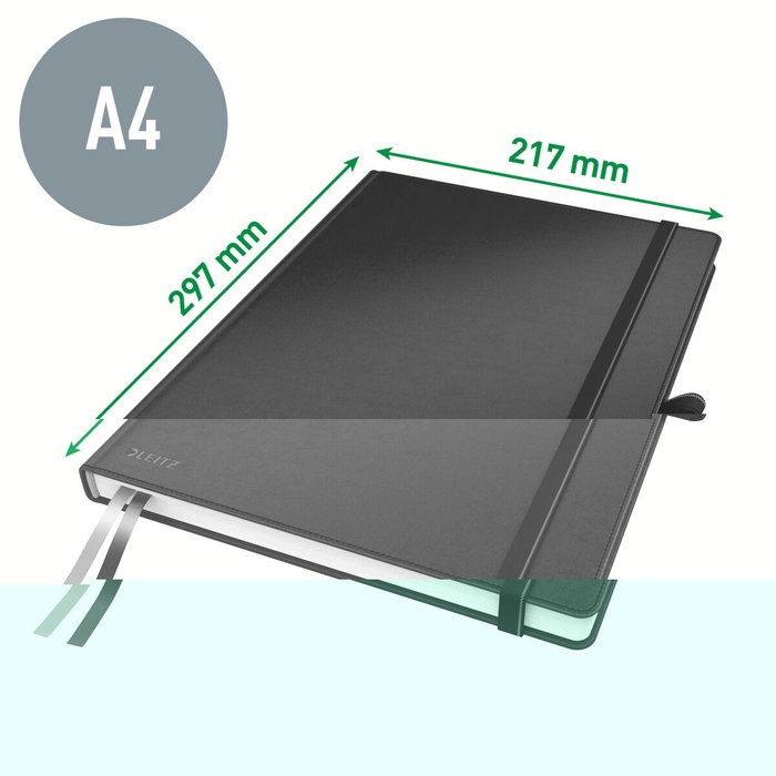 Leitz Cuaderno Complete Tapa Dura A4 80 Hojas Cuadriculado Negro Leitz Cuaderno Complete Tapa Dura A4 80 Hojas Cuadriculado Negro