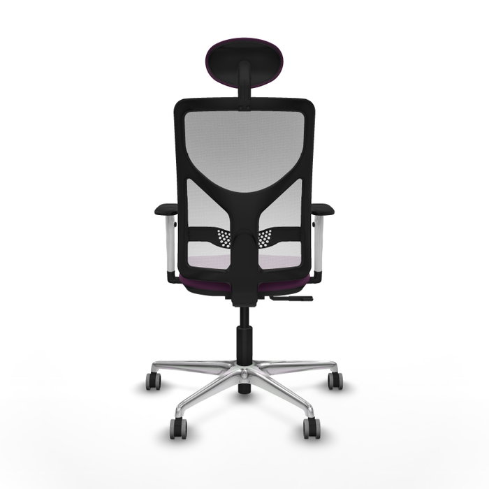 PIQUERAS Y CRESPO Silla de oficina Motilla Morado con respaldo de malla Blanco PIQUERAS Y CRESPO Silla de oficina Motilla Morado con respaldo de malla Blanco