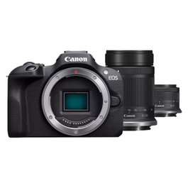 Canon EOS R100 con objetivos RF-S 18-45mm y RF-S 55-210mm Kit