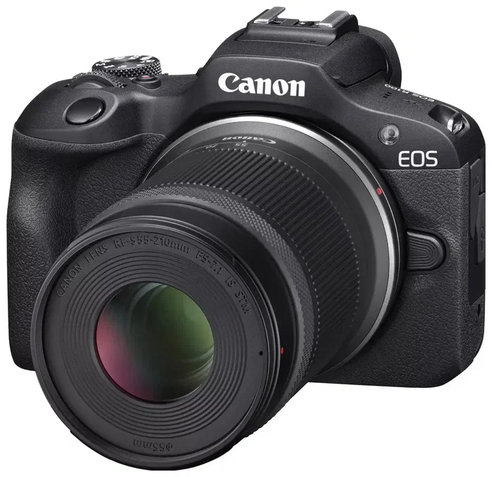 Canon EOS R100 con kit de objetivos RF-S 18-45mm y RF-S 55-200mm, Negro Canon EOS R100 con kit de objetivos RF-S 18-45mm y RF-S 55-200mm, Negro