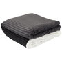 Home Deco Factory Manta Franela Gris 180x220 cm Cocooning Poliéster