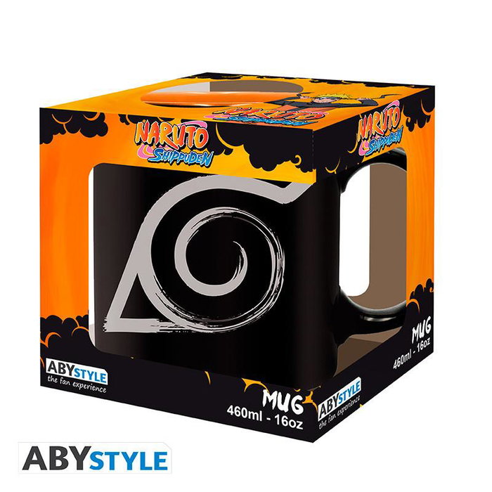 ABYstyle Taza Cerámica Naruto Shippuden Konoha y Kyubi 460 ml | Licencia Oficial ABYstyle Taza Cerámica Naruto Shippuden Konoha y Kyubi 460 ml | Licencia Oficial