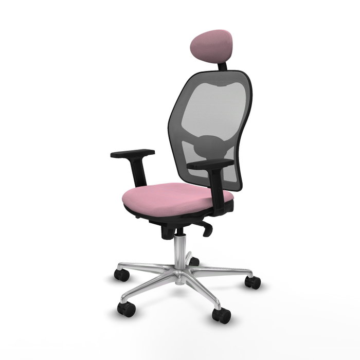 PIQUERAS Y CRESPO Silla de oficina Jorquera Rosa y Gris PIQUERAS Y CRESPO Silla de oficina Jorquera Rosa y Gris